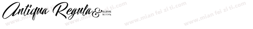 Antiqua Regula字体转换